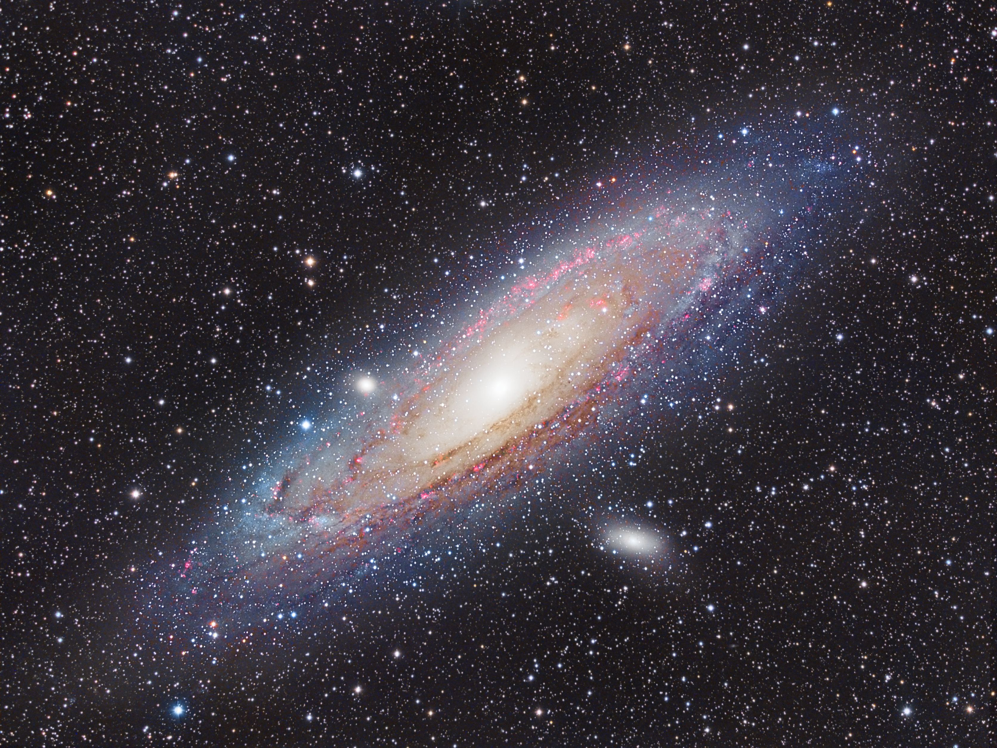 M31 with H-Alpha