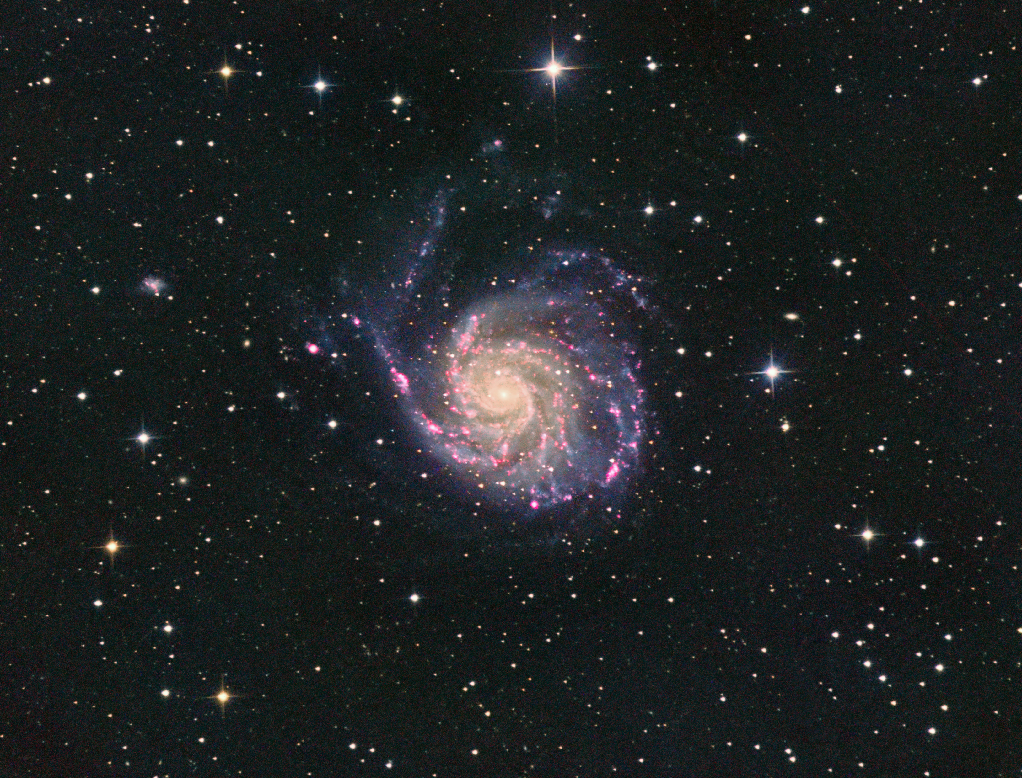 M101 with H-Alpha