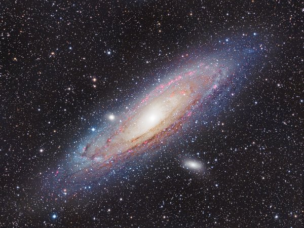 M31 with H-Alpha